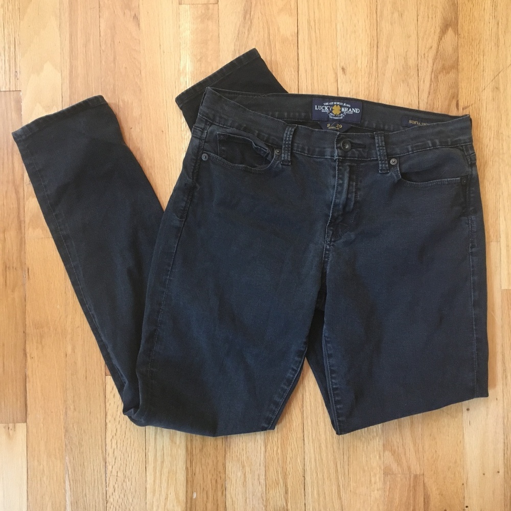 Lucky Brand Sophia Skinny Black Jeans